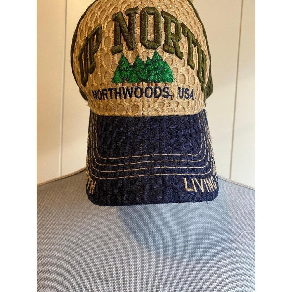 Up North Hat Cap USA Headgear Living The Dream Adjustable Baseball Unisex sku26